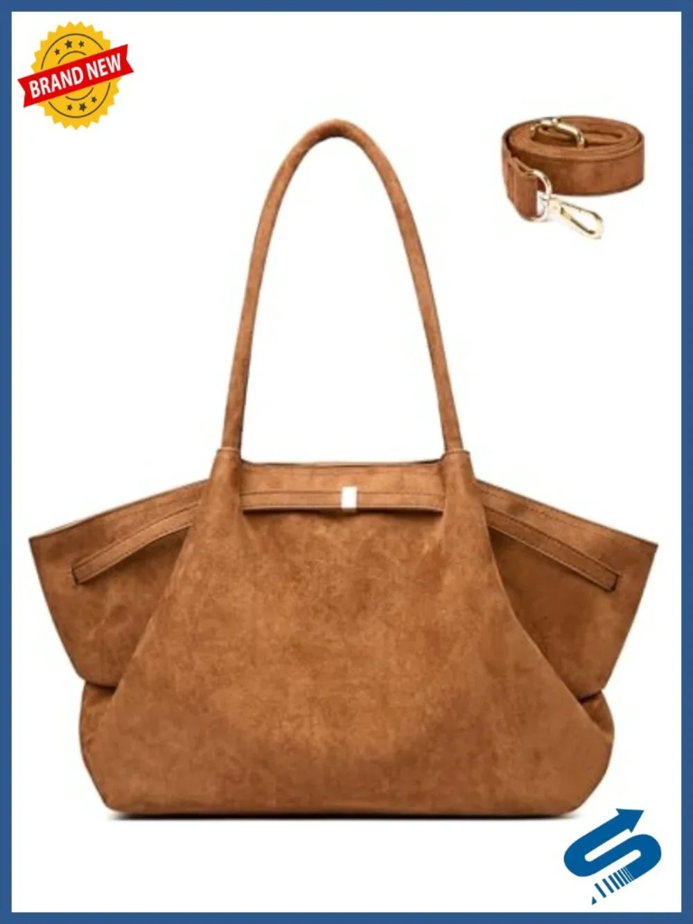 Faux Suede Tote Bag Women's Handbags Shoulder Crossbody